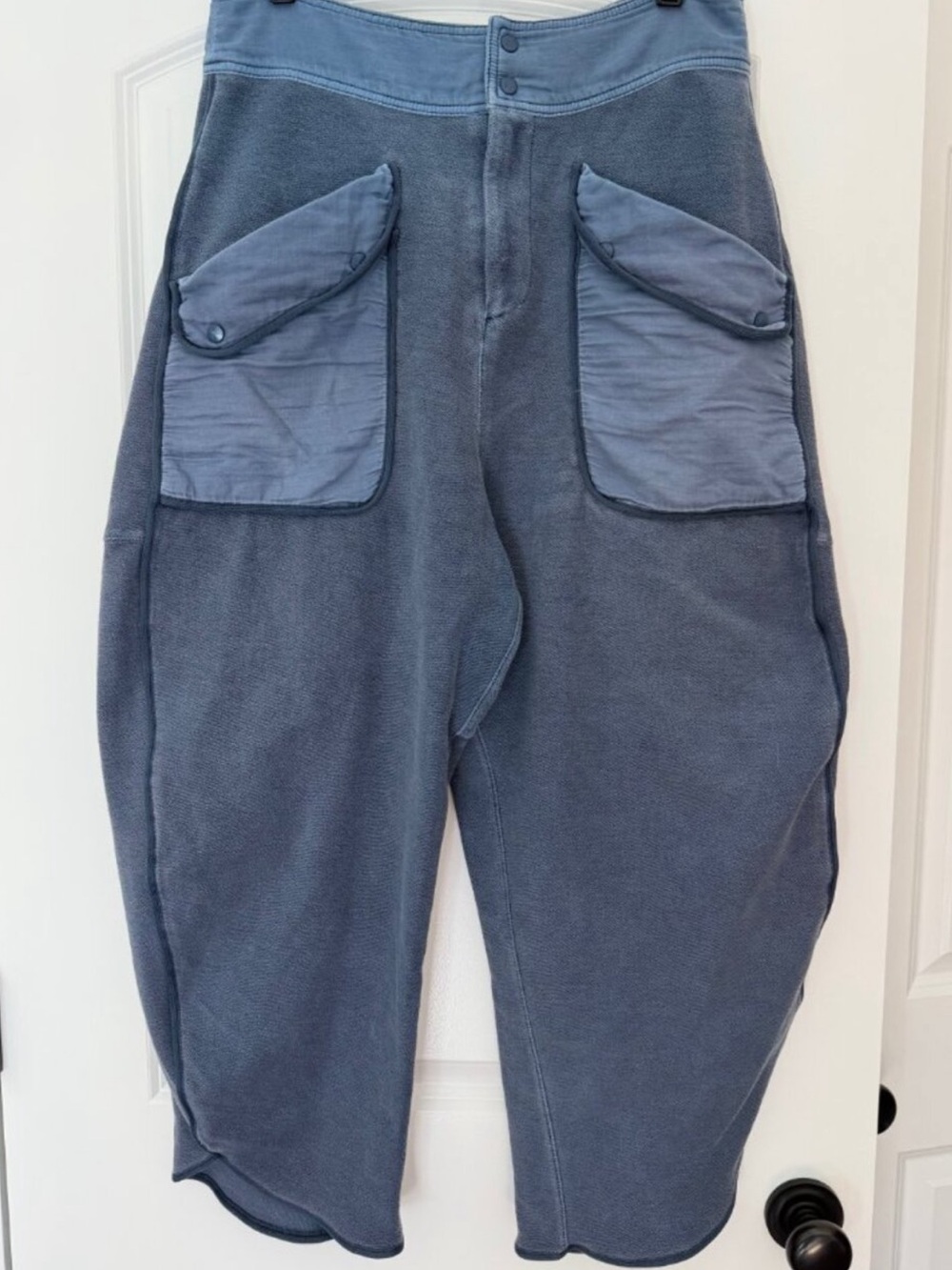 FREE PEOPLE FP Movement Timko Pants Supernova Slate Blue SZ: L - Picture 2 of 5